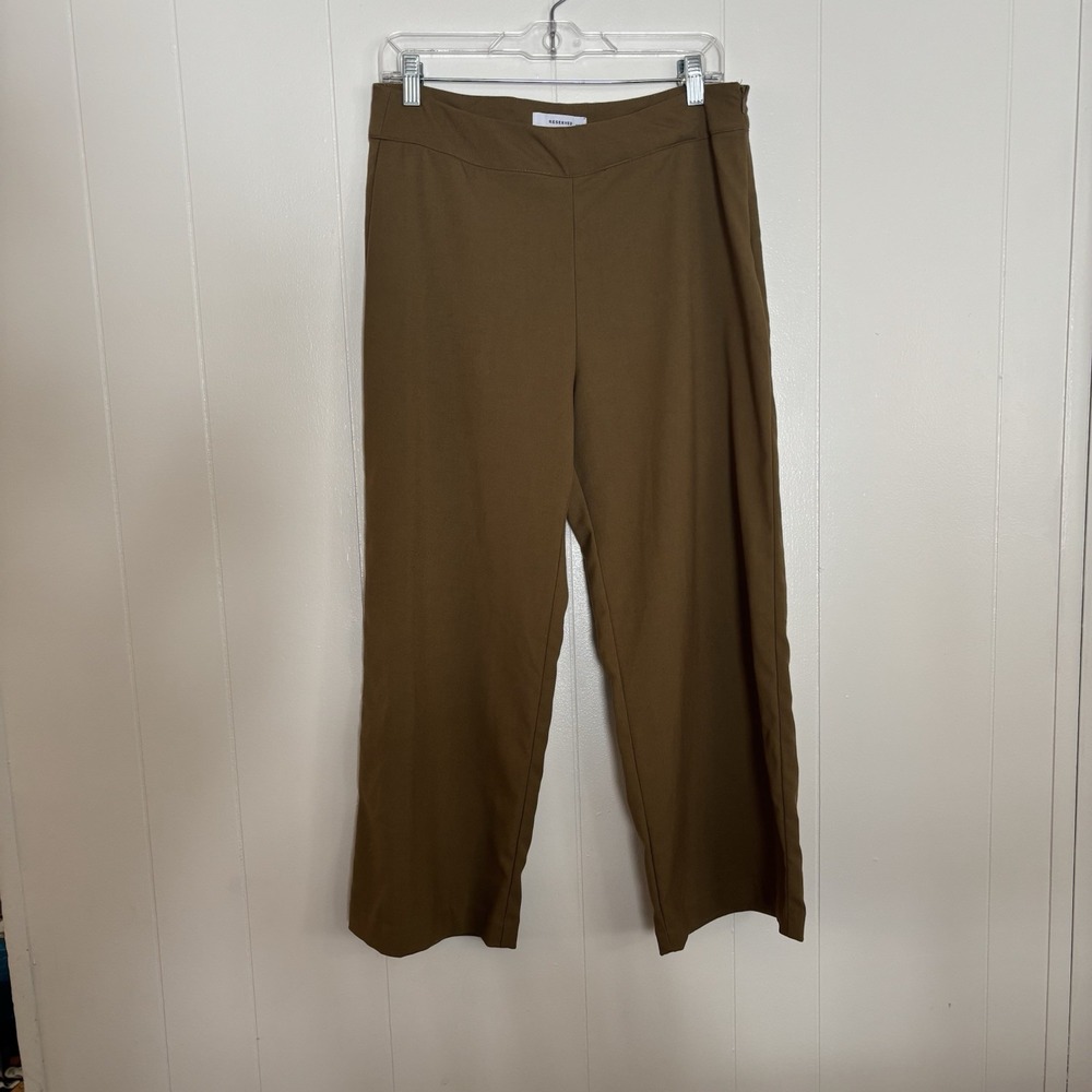 Reserved Ladies Trousers Size EUR 42 UK 14 US 12, 9681B-19X-42 Olive Brown Green